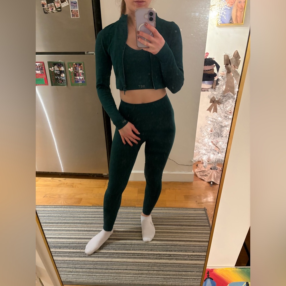 Set Active Deep Green Microfiber Jacket - image 8